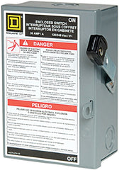 Square D - L221N Light Duty Safety Switch, Fusible, 30-Amp, 240V, 2-Pole, Indoor, W/Neutral