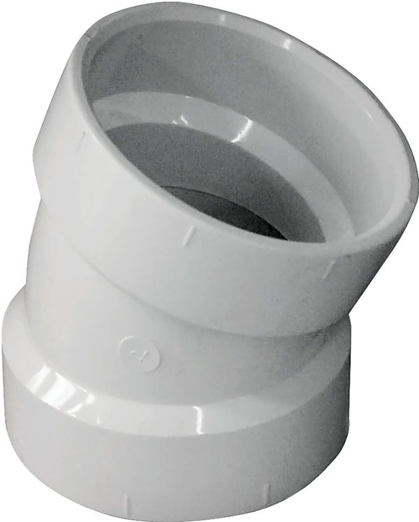 Canplas 192552 PVC DWV Bend HXH, 2.06-Inch, White