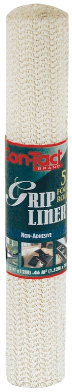 Kittrich Corporation Con-Tact Brand Grip Non-Adhesive Non-Slip Shelf Liner and Drawer Liner, Almond, 12" x 5' 05F-C6B54-06