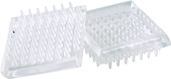 Shepherd Hardware 9083 1-7/8-Inch Spiked Furniture Cup, Clear Plastic, 4-Pack (Fоur Расk)