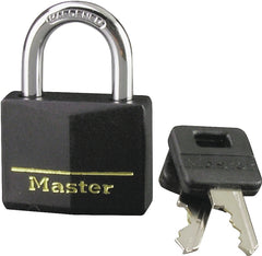 Master Lock 141D Covered Aluminum Keyed Padlock, 1 Pack, Black