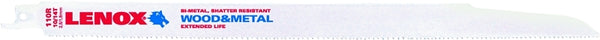 Lenox 12 In. X 3/4 In. Reciprocating Blade S110R 20584S110R