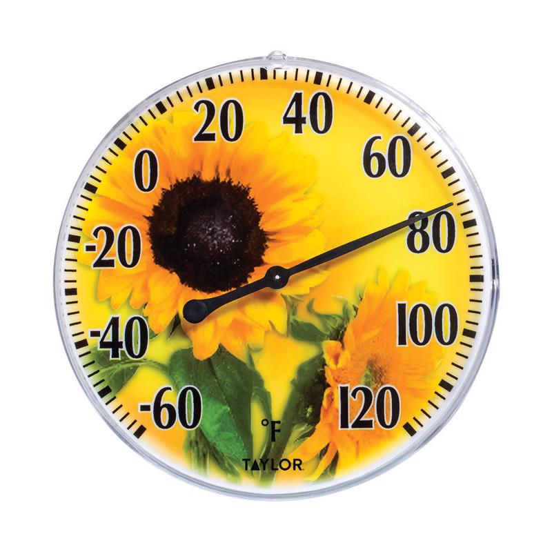 Taylor 5.25'' Sunflower Thermometer