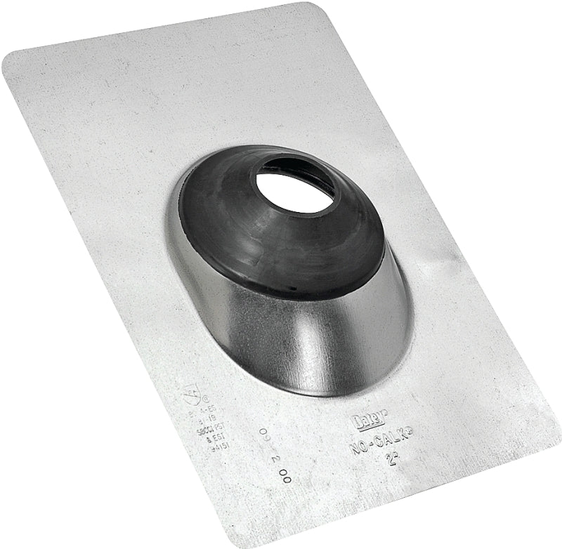 Oatey 11867 No-Caulk Galvanized Steel Roof Flashing, 3" Opening, No Size, 3-Inch