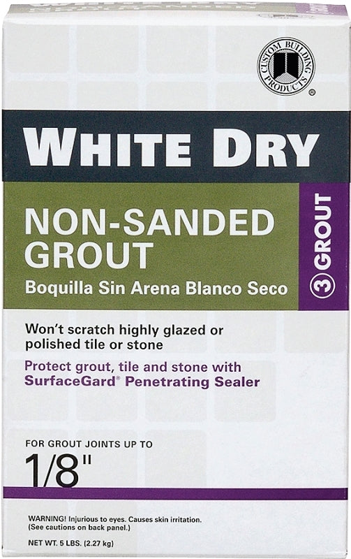 Custom Building Product WDG5 5 lb Non-Sanded White Tile Grout WDG5-4