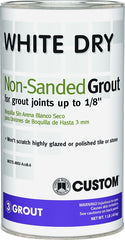 Custom Building Product WDG1 1lb White Non-Sanded Tile Grout, 1-Pound, No Color WDG1-6