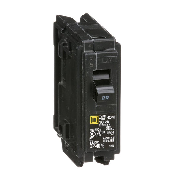 Square D HOM120CP Homeline Single Pole Circuit Breaker