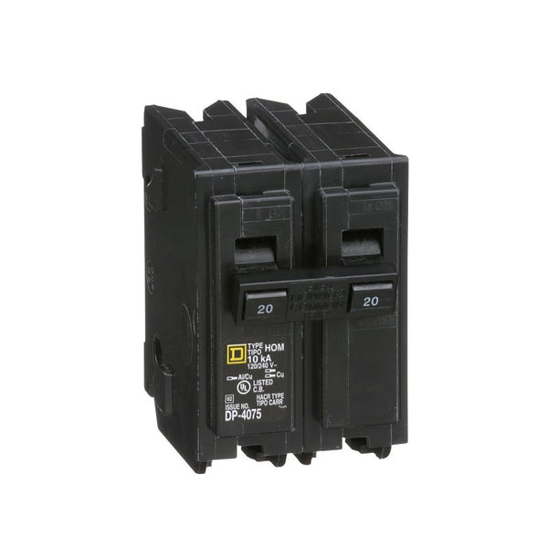 Homeline Circuit Breaker 20 Amp Bulk10 HOM220CP