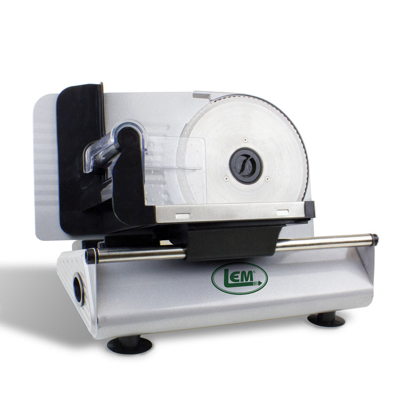 LEM Products 7 ½ Inch Electric Meat Slicer Machine with a Stainless Steel Serrated Blade