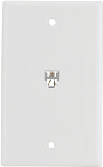 Eaton 3532-4W Phone Jack, White