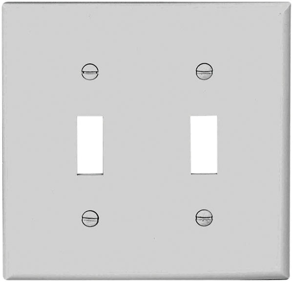 EATON Wiring Double Gang Nylon Switch Wall Plate 5139W-BOX