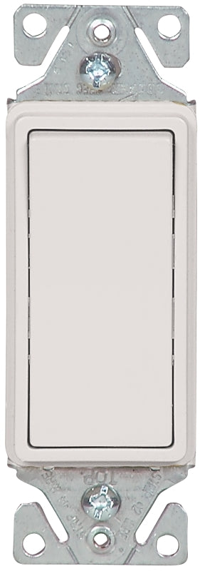 EATON 7503W-BOX 7500-Box Decorative Standard Rocker Switch, 120/277 Vac, 15 A, 3 Way, White