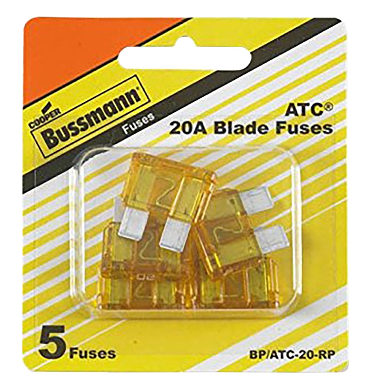 Bussmann (BP/ATC-20-RP) ATC Automotive Fuse, 5 Count (Pack of 1)