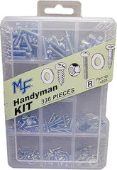 Midwest Fastener 14993 Assorted Handyman Fastener Kit, 336 Pieces