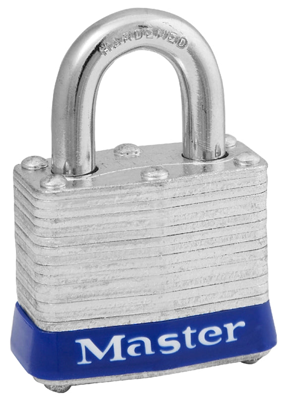 Master Lock"Keyed Padlock, 1-9/16"W", silver (3UP)
