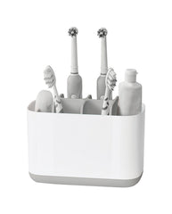 Joseph Joseph 70510 Toothbrush Holder, Light Gray/White