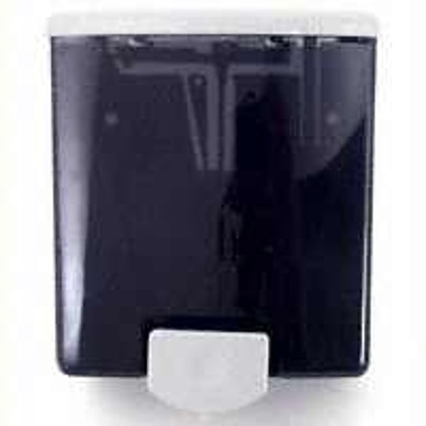 BOBRICK 40 ClassicSeries Surface-Mounted Soap Dispenser, Black/Grey, 40 fl. oz. Capacity, 6-7/8" Height, 5-13/16" Width 266702