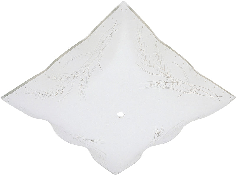 WESTINGHOUSE LIGHTING CORP 81800 12" Ruffled SQ Diffuser, White 8180000