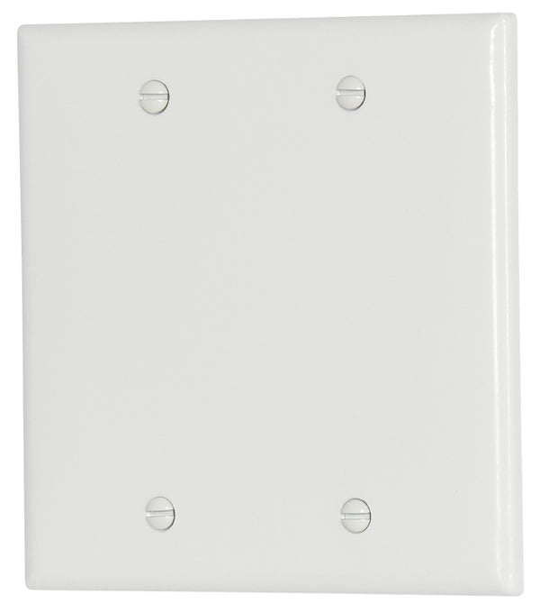 Cooper Wiring 2137w-box 2-gang Blank Plate, White