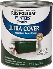 Rust-Oleum 1938502 Painter's Touch Latex Paint, Gloss Hunter Green, 1 Quarts (Pack of 1)