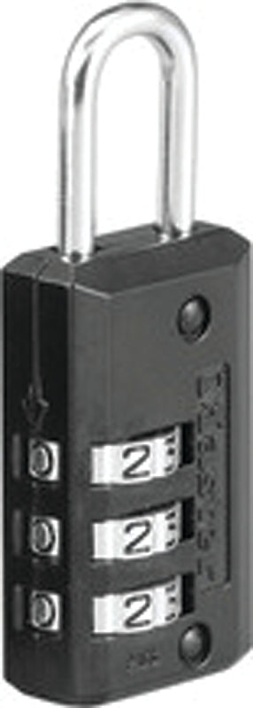 Master Lock 646T Set Your Own Combination Luggage Lock, 2 Pack, Black