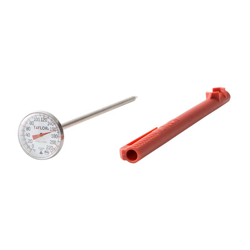 Taylor Precision Products 5989N Food Thermometer, Dial, Stainless Steel, 1-In. - Quantity 1