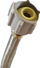 Fluidmaster B1T09 Toilet Connector, Braided Stainless Steel - 3/8 Female Compression Thread x 7/8 Female Ballcock Thread, 9-Inch Length