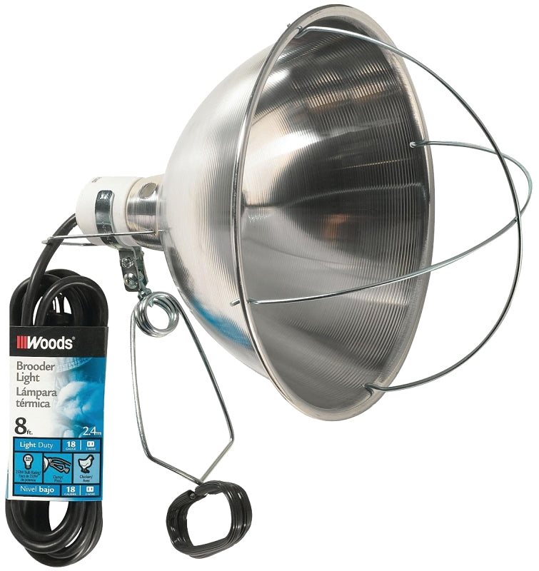 Woods 0167 167 Brooder Clamp Lamp with Bulb Guard; 10.5 Inch; 0
