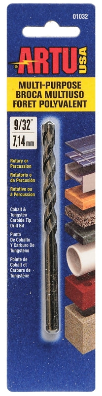 ARTU USA 01032 Multi Purpose Drill Bit, 9/32-Inch x 4-3/8-Inch