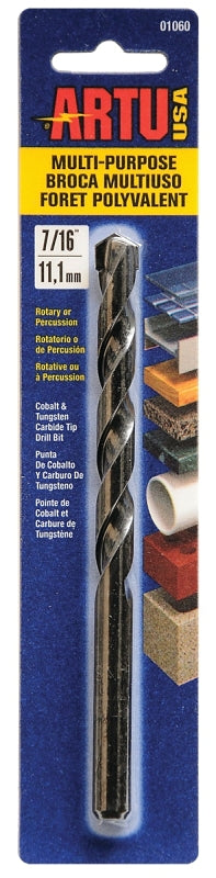 ARTU USA 01060 Multi Purpose Drill Bit, 7/16-Inch x 6-Inch