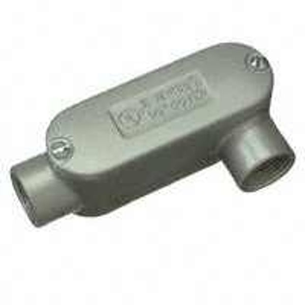 Halex, 1/2 in. Rigid Type LR Threaded Conduit Body with Cover and Gasket , 58905, 1 per pack