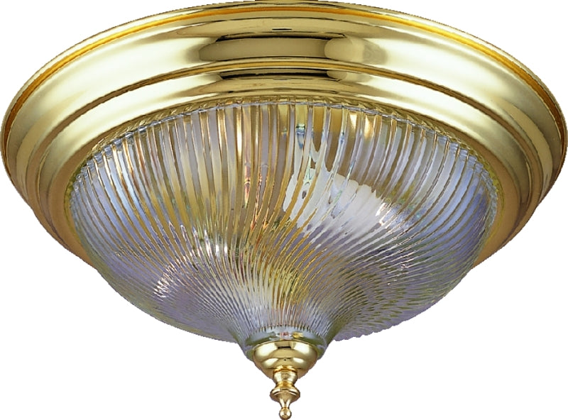 Boston Harbor F51BB02-10193L 2-Light Flush Ceiling Fixture, 13", Brass