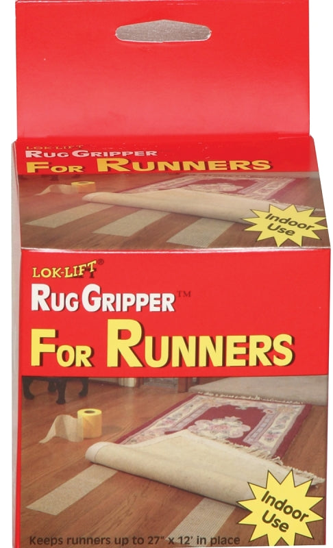 Rug Grip Rug Gripper Double Sided Non-Slip Residue Free Carpet Tape for Area Rugs and Runners - Works on All Floor Types including Hardwood, Tile, Carpet and Vinyl (4in" x 25ft) 425R