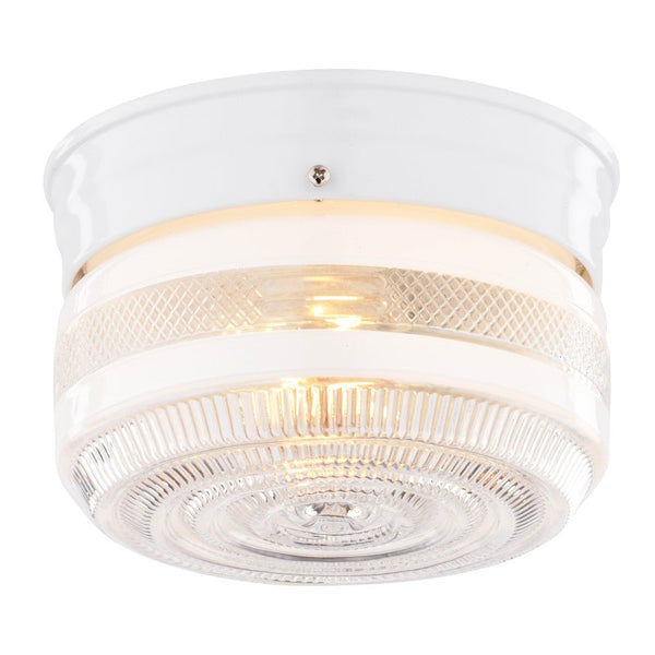 Boston Harbor F13WH01-6859CL-3L 6794754 Dimmable Ceiling Light Fixture, (1) 60/13 W Medium A19/Cfl Lamp, White