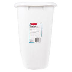 Rubbermaid 3.6-Gal. Vanity Wastebasket [Set of 6] 2958-00-WHT