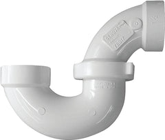 Canplas 193211N P-Trap, 1-1/2 in Nominal Size, Hub Connection, PVC, White