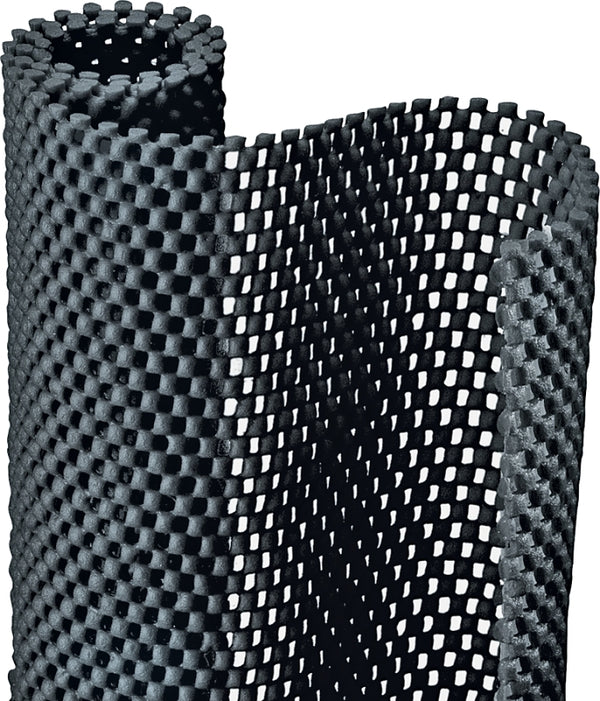 Con-Tact Brand Grip Premium Thick Non-Adhesive Shelf and Drawer Liner, 12" x 4', Black 04F-C6L51-06