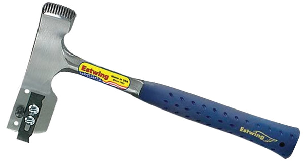 ESTWING Shingler's Hammer - 28 oz Roofer's Tool with Milled Face & Shock Reduction Grip - E3-CA