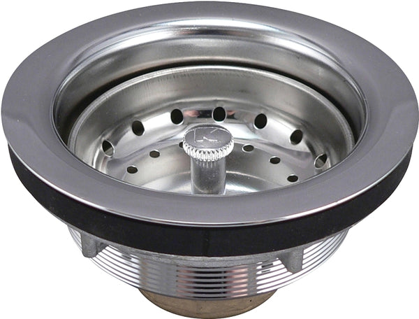 Plumb Pak 2431NPC Sink Strainer with Fixed Post Basket, Chrome