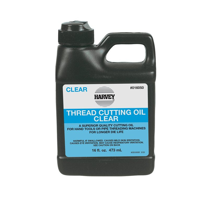 WILLIAM H HARVEY 16050 Oil Thread Cutting 1Pt Clear, 1 Pint