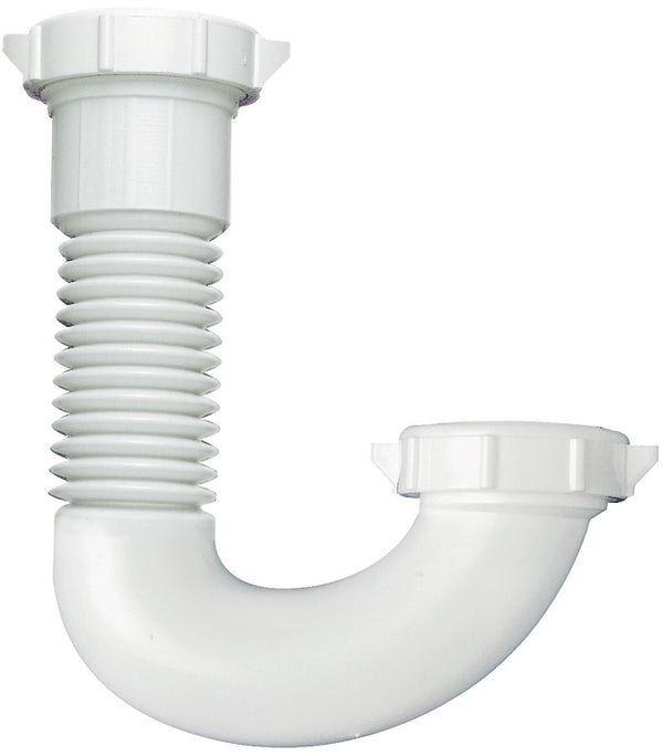 Plumb Pak PP812-50 Flex 'N Fix J Bend, 1-1/2" or 1-1/4" inlet , White