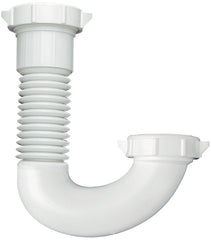 Plumb Pak PP812-50 Flex 'N Fix J Bend, 1-1/2" or 1-1/4" inlet , White