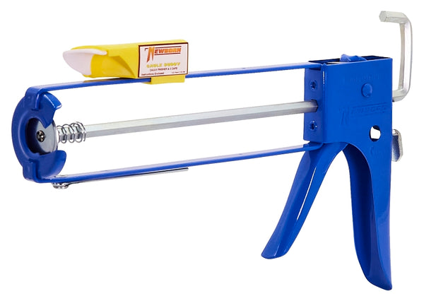 Newborn E-Z Thrust Skeleton Hex Rod Cradle Caulk Gun with Caulk Buddy Finishing Tool, 1/10 Gallon Cartridge, 10:1 Ratio 111