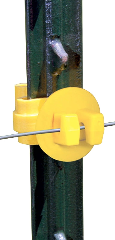Zareba T-Post Insulator Wrap Around High Density Polyethylene Yellow 25-Pack