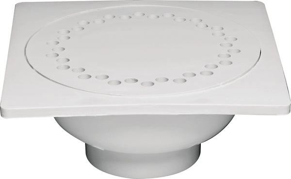 Oatey 1-1/2 in. PVC 6 in. x 6 in. bell trap Drain 43637