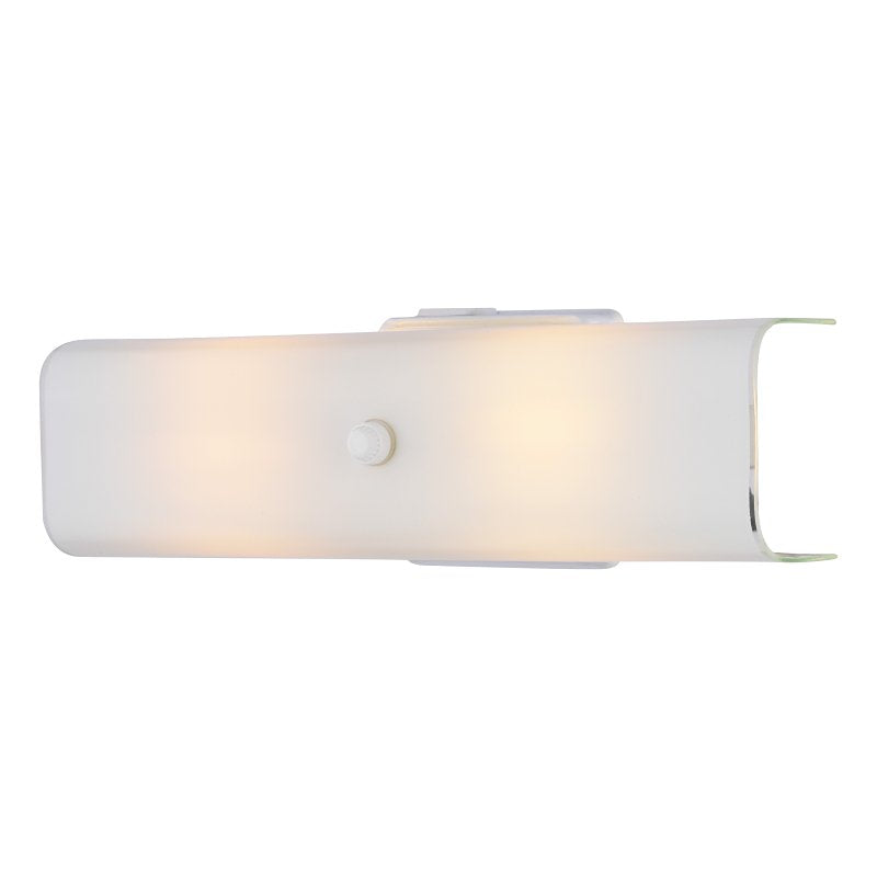 Boston Harbor V88WH02-4413H-3L 6846729 Dimmable Wall Light Fixture, (2) 75/18 W, Medium, A19/Cfl Lamp, White