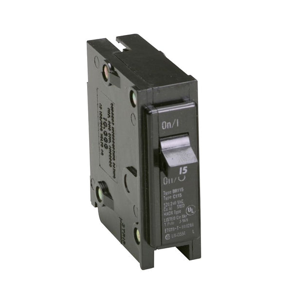 Eaton Corporation Br115 Single Pole Interchangeable Circuit Breaker, 120V, 15-Amp