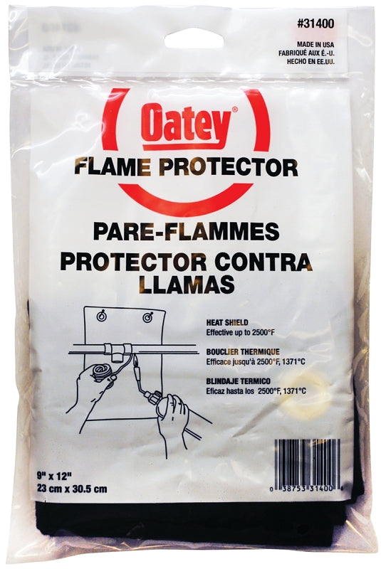 Oatey Flame Protector, 12 in, Gray 31400