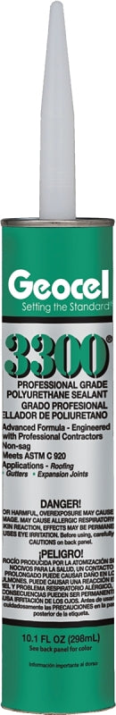 Geocel 3300 Professional Grade Polyurethane Sealant, Limestone, 10.1 oz 68106