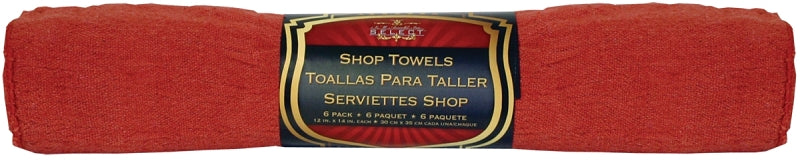 35/PACK SM ARNOLD 85-763 RED WOVEN SHOP TOWELS 6PK